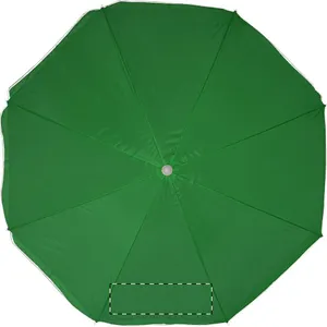 Parasol publicitaire - Kuramo | Vert / Blanc