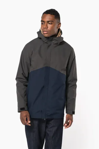 Parka 3-en-1 imperméable à capuche bicolore unisexe - Kariban