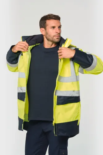 Parka de sécurité recyclée 4 en 1 unisexe - WK. Designed To Work