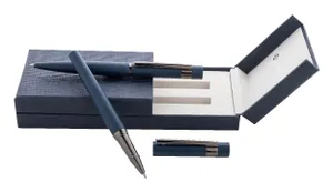 Parure de stylos personnalisée - Atelier | Bleu