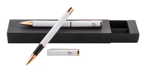 Parure de stylos personnalisée - Rossy | Blanc