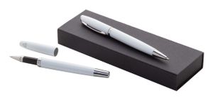 Parure stylo métal personnalisé - Redivi | Blanc