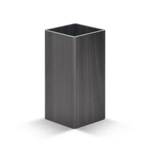 Pendulette personnalisée avec pot a crayons et thermometre, horloge de bureau | Noir 35