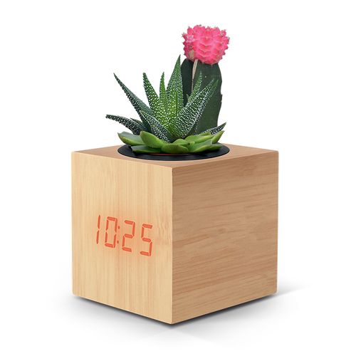 Pendulette réveil multifonctions publicitaire et porte-objets