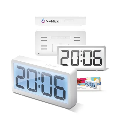 Pendulette réveil personnalisé avec rétroéclairage