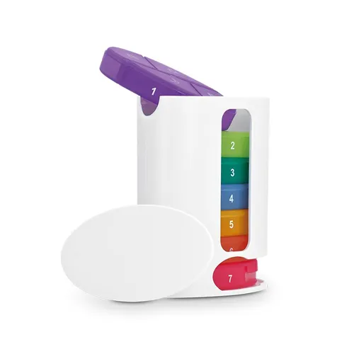 Pilulier hebdomadaire coulissant personnalisé