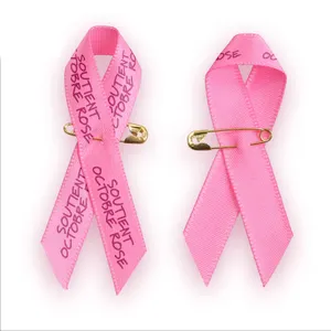 Pin's ruban Octobre Rose personnalisé Pin's ruban Octobre Rose personnalisé