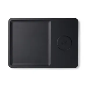 Plateau organisateur avec chargeur de bureau RCS Timo - Vinga | Noir