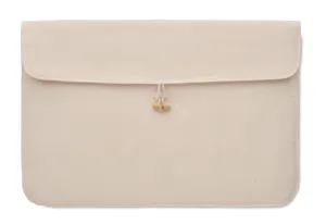 Pochette 15 pouces en coton personnalisable - Cotin | Beige
