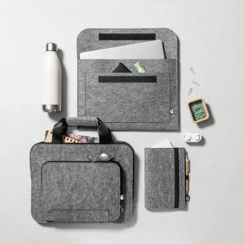 Pochette publicitaire pour ordinateur portable en RPET - Feddox