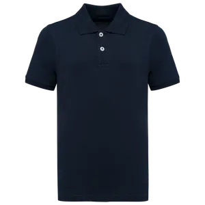 Polo écoresponsable maille piquée enfant personnalisé - Native Spirit | Navy Blue
