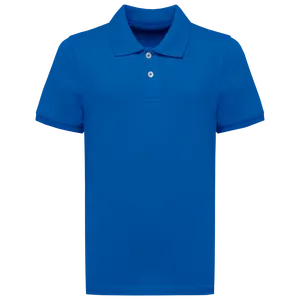 Polo écoresponsable maille piquée enfant personnalisé - Native Spirit | Sea Blue