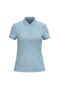 Polo écoresponsable maille piquée femme personnalisé - Native Spirit | Aquamarine