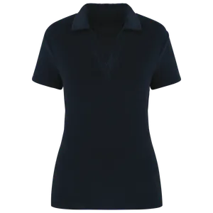 Polo écoresponsable personnalisé en éponge femme - Native Spirit | Navy Blue