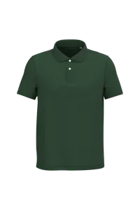 Polo écoresponsable personnalisé maille piquée homme - Native Spirit | Forest Green