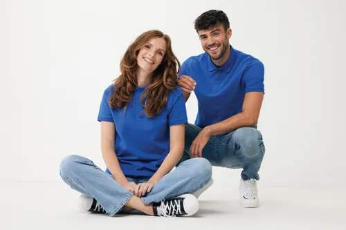 Polo personnalisé en coton piqué et recyclé Iqoniq Yosemite