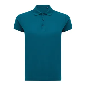 Polo en coton recyclé personnalisé Iqoniq Yosemite Femme - Iqoniq | Dark teal
