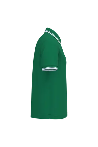 Polo homme manches courtes à liserés contrastés - Kariban