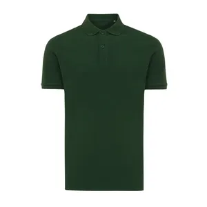 Polo personnalisé en coton piqué et recyclé Iqoniq Yosemite | Forest green