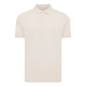 Polo personnalisé en coton piqué et recyclé Iqoniq Yosemite | Cloud pink