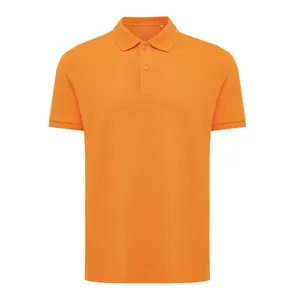 Polo personnalisé en coton piqué et recyclé Iqoniq Yosemite | Orange
