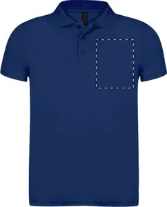 Polo personnalisé publicitaire - Softstyle Pique | Bleu Foncé