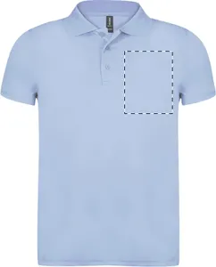 Polo personnalisé publicitaire - Softstyle Pique | Bleu Clair