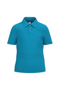 Polo piqué enfant personnalisé - iDeal Basic Brand | Ideal Atoll Blue