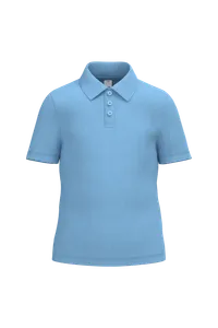 Polo piqué enfant personnalisé - iDeal Basic Brand | Ideal Sky Blue
