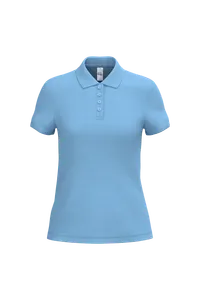Polo piqué femme personnalisé - iDeal Basic Brand | Ideal Sky Blue