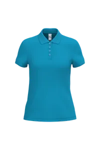 Polo piqué femme personnalisé - iDeal Basic Brand | Ideal Atoll Blue