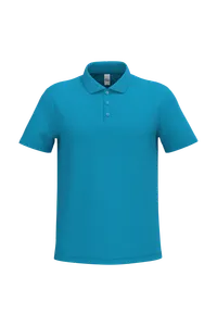 Polo piqué homme personnalisé - iDeal Basic Brand | Ideal Atoll Blue