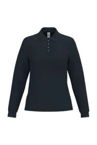 Polo piqué LSL femme - iDeal Basic Brand | Ideal Navy