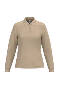 Polo piqué LSL femme - iDeal Basic Brand | Ideal Sand