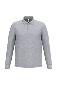 Polo piqué LSL homme - iDeal Basic Brand | Ideal Oxford Grey