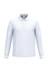 Polo piqué LSL homme - iDeal Basic Brand | Ideal White