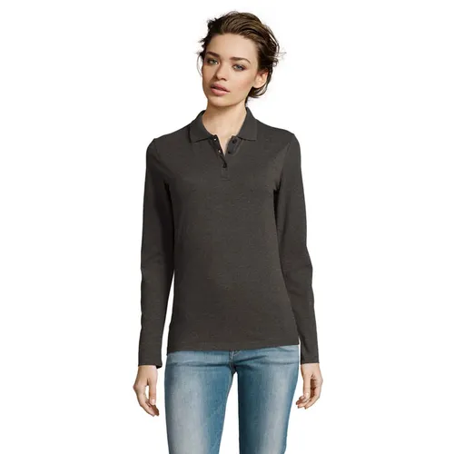 Polo Piqué Manches Longues Femme Perfect Lsl Women à personnaliser - SOL'S