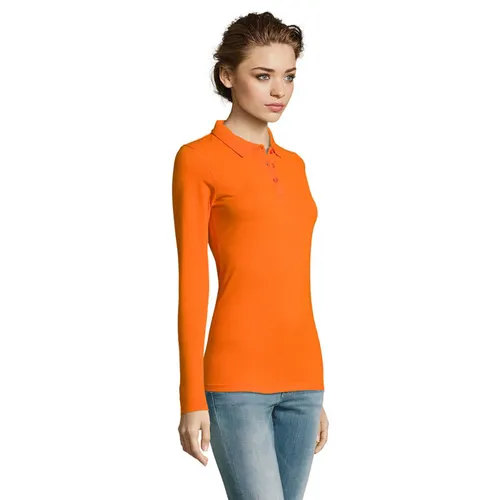 Polo Piqué Manches Longues Femme Perfect Lsl Women à personnaliser - SOL'S