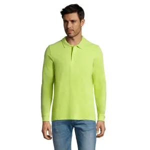 Polo Piqué Manches Longues Homme Perfect Lsl Men à personnaliser - SOL'S | Apple Green