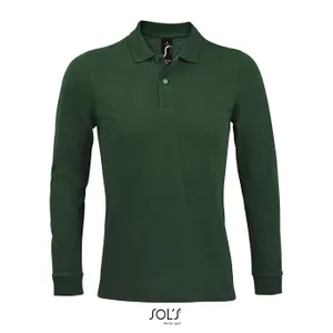 Polo Piqué Manches Longues Homme Perfect Lsl Men à personnaliser - SOL'S | Bottle Green