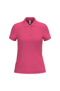 Polo piqué personnalisé femme - iDeal Basic Brand | Ideal Fuchsia