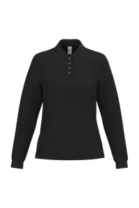 Polo piqué personnalisé LSL femme - iDeal Basic Brand | Ideal Black