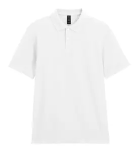 Polo personnalisé publicitaire - Softstyle Pique | Blanc