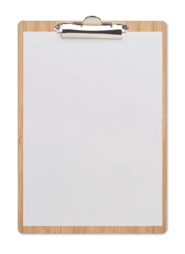 Porte-bloc A4 en bambou à personnaliser Clipbo