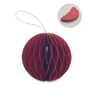 Porte-boules de Noël pliable personnalisés - Harmobauble | Rouge