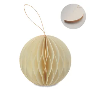 Porte-boules de Noël pliable personnalisés - Harmobauble | Beige