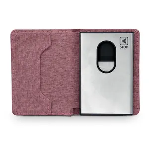 Porte carte en métal personnalisé stop ou anti RFID
