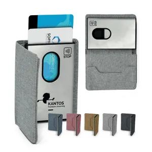 Porte carte en métal personnalisé stop ou anti RFID