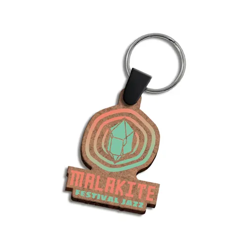 Porte cle creation MDF publicitaire ep 3 mm maxi 20 cm2