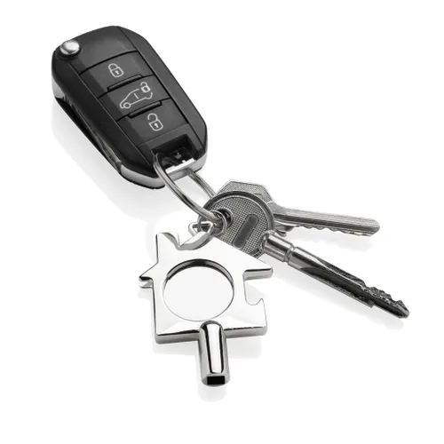 Porte-clés 3 en 1 personnalisé en alliage de zinc recyclé RCS - XD Collection